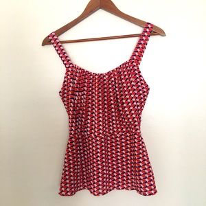 CAbi Women's Tank Dream Day Peplum Size 6